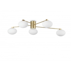 HERMES ZŁOTA LAMPA SUFITOWA   288277 Ideal-Lux